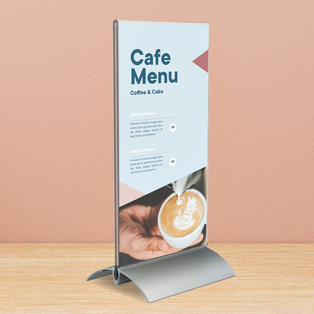 Kaarthouder Europel 1/3 A4 T-standaard met aluminiumvoet - 2