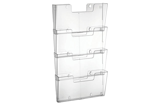 Folderhouder Europel A4 wand liggend koppelbaar acryl - 2