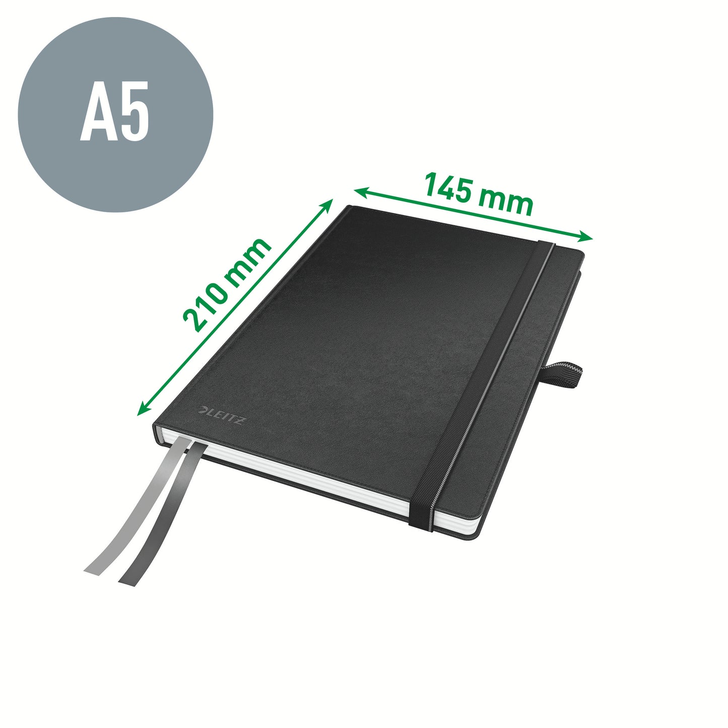 Notitieboek Leitz Complete A5 160 blz lijn 96 g zwart - 2