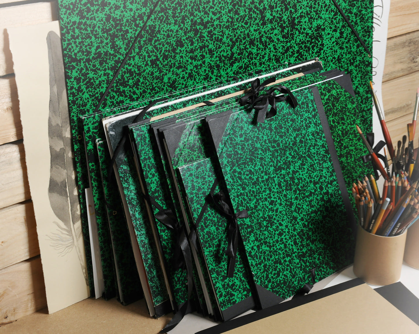Canson Studio Tekenmap 28x38cm met Elastiek Groen - 4