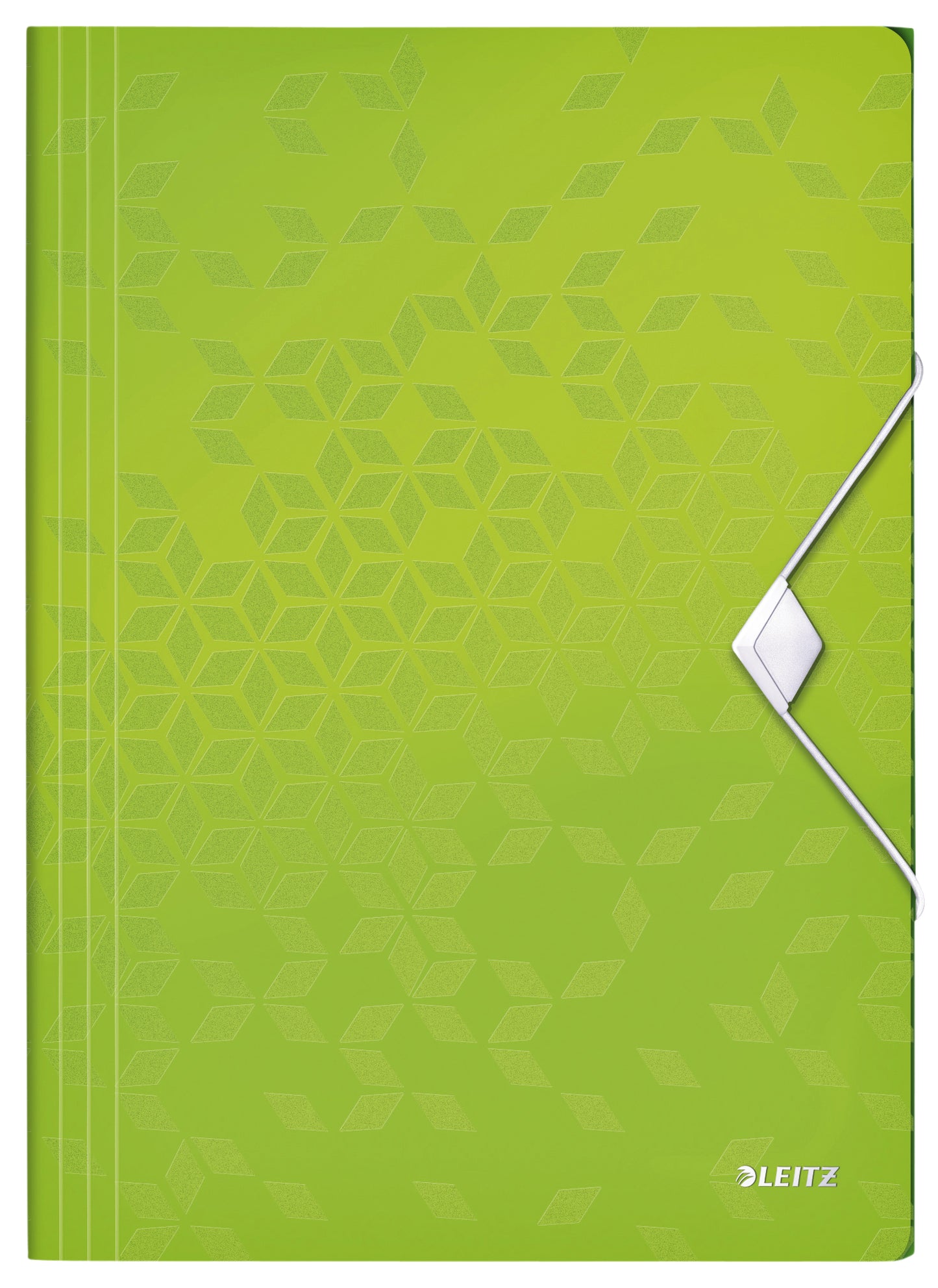 Leitz WOW A4 3-kleps PP Elastomap Groen, Voor Documenten - 2