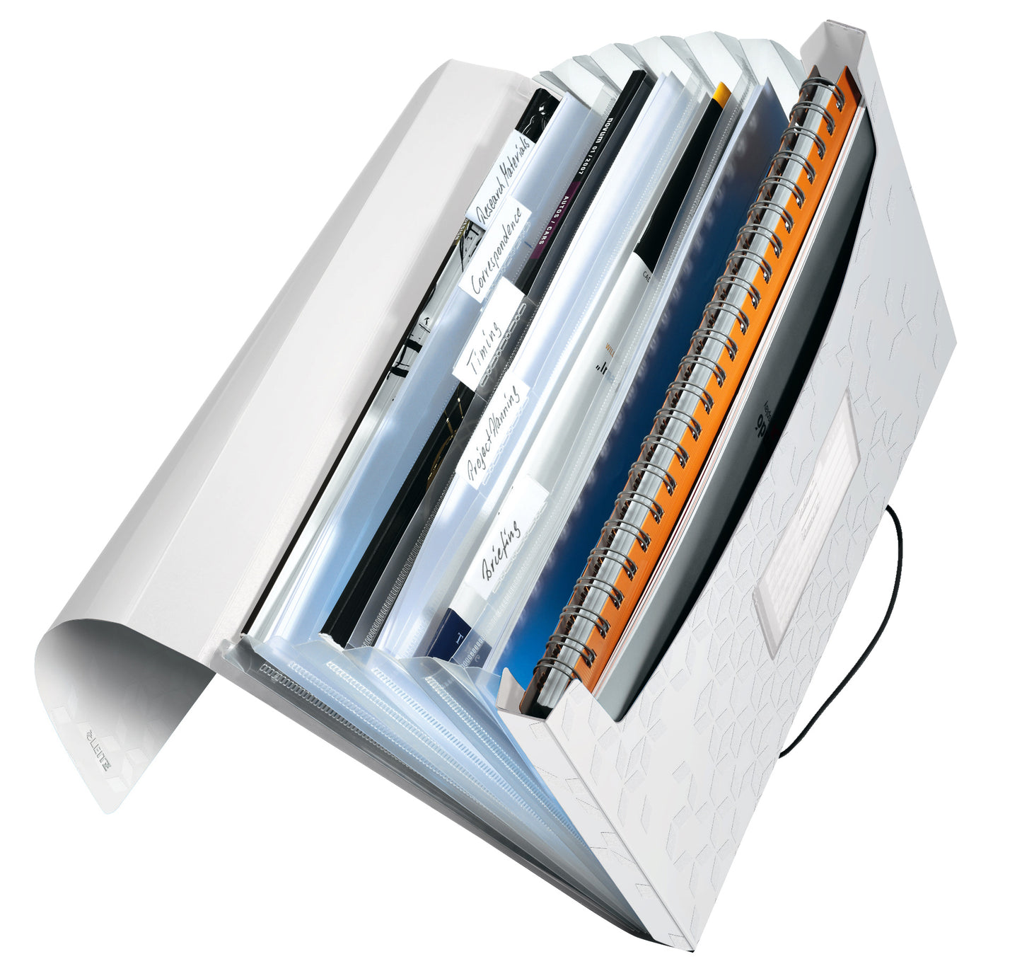 Leitz WOW A4 Sortermap met 6 vakken, PP, wit - 2