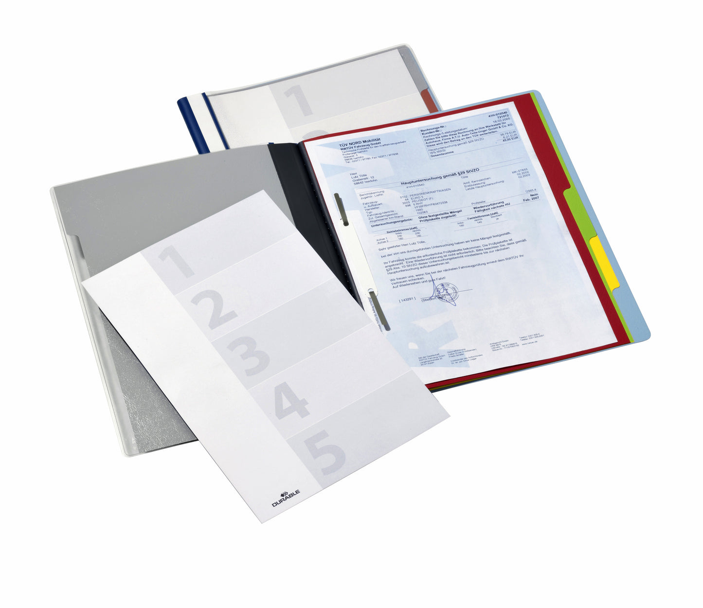 Organisatiemap Durable 2557 Blauw - 4