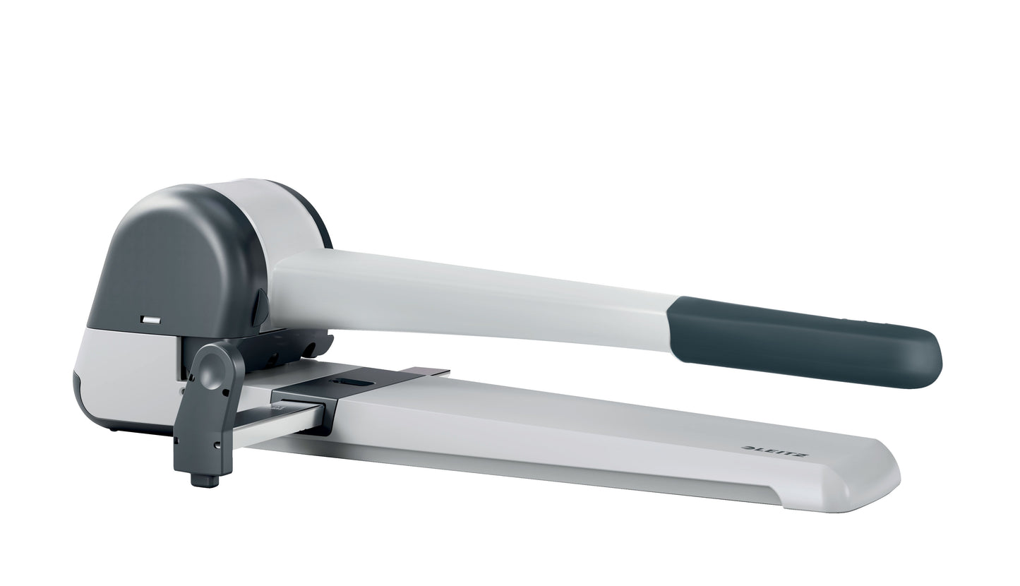 Perforator Leitz 5182 super perforator 250 vel zilver met opvangbak