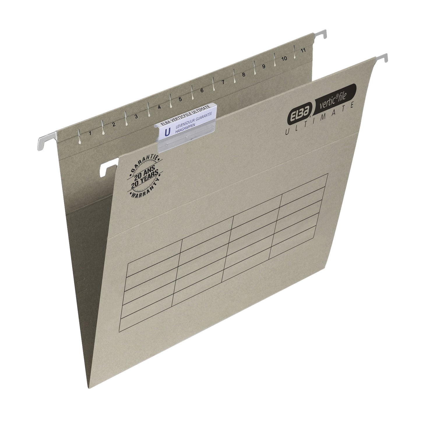 Hangmap Elba Verticfile Ultimate A4 met V-Bodem in Groen