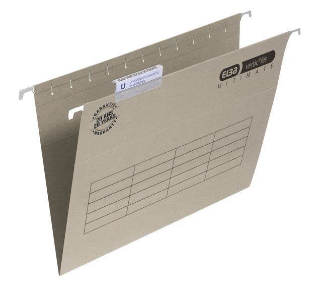 Elba Verticaal Ultimate Hangmap V-bodem Grijs, 240 g/m²
