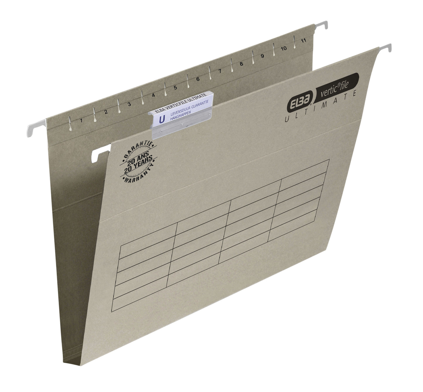 Elba Verticaal Ultimate Hangmap 30 mm Grijs, 240 g/m²