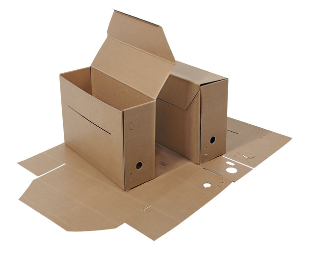 Gemeentearchiefdoos Folio 370x265x115mm, 850g Kraftkarton