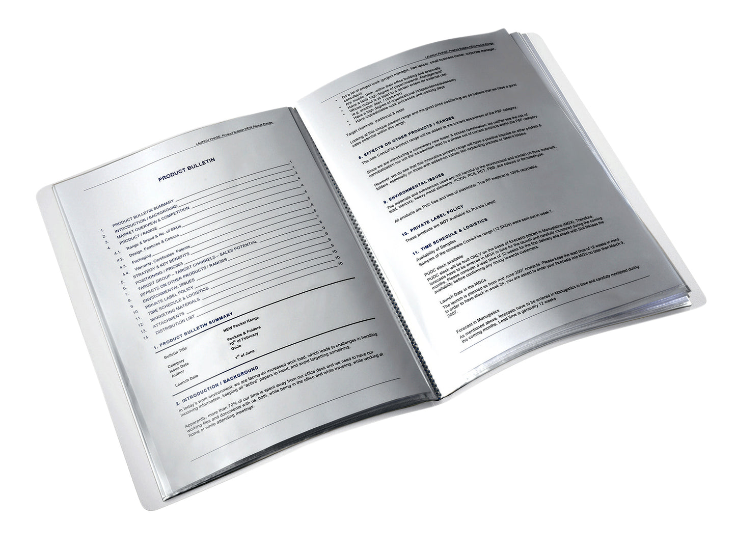 Leitz Wow Documentalbum PP Transparant met 20 Plastic Hoezen - 2
