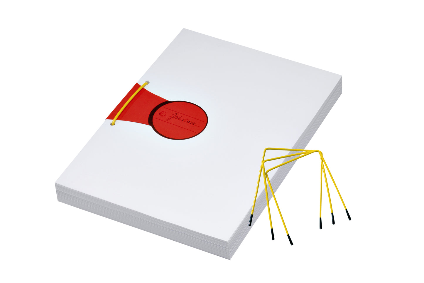Archiefbinder JaleMa PLI-FIX geel met labels