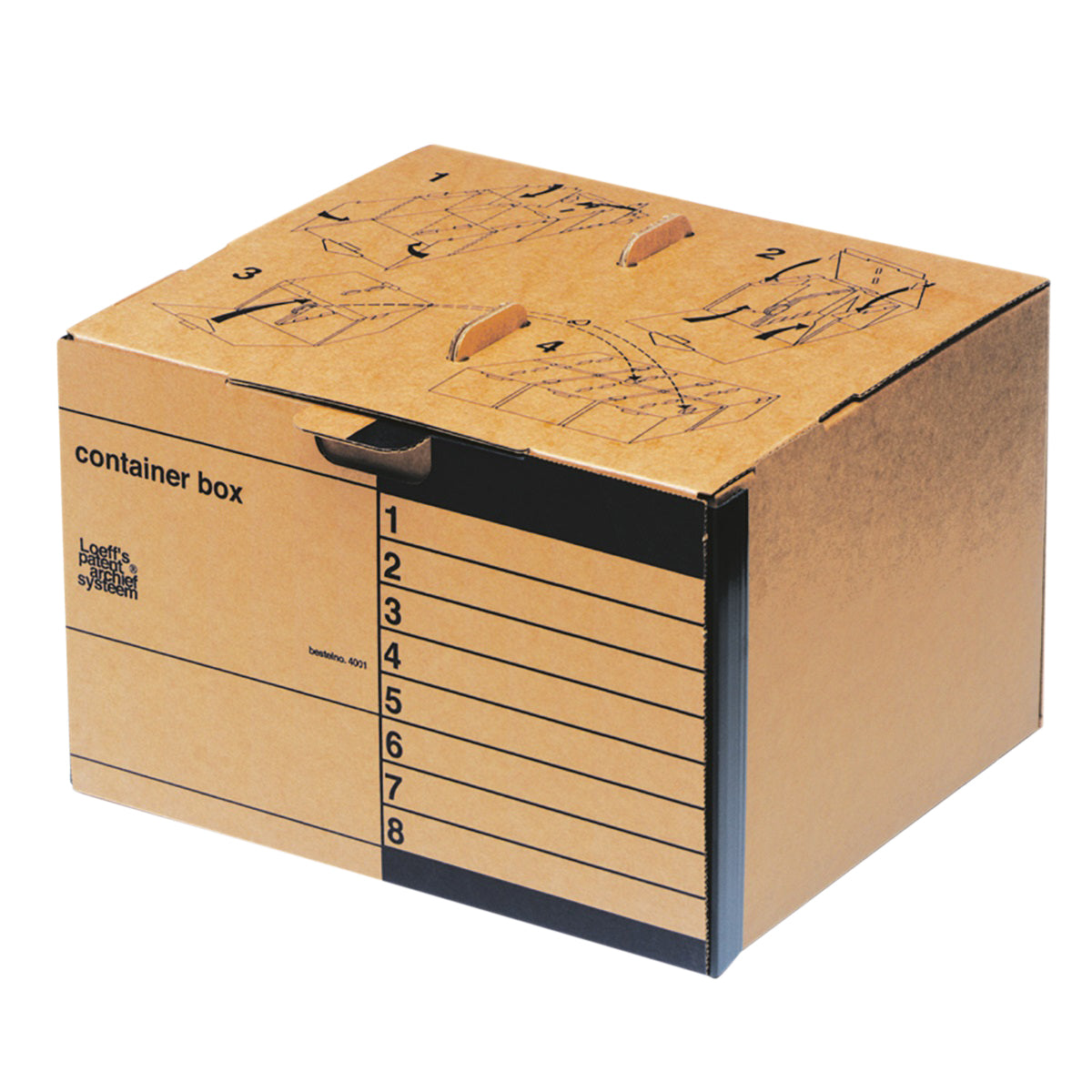 Loeff 4001 Archiefcontainer 410x275x370mm, Flexibele Opbergoplossing