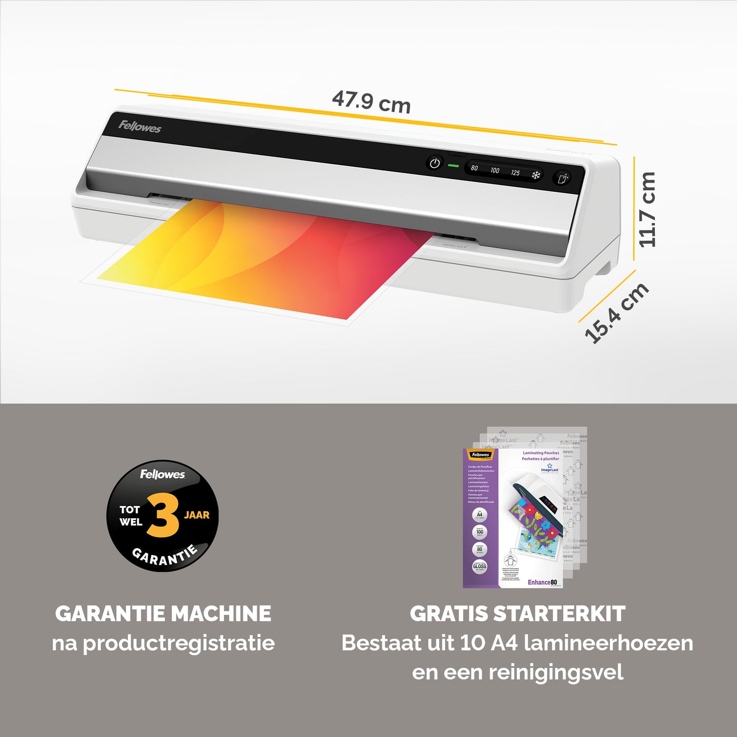 Fellowes A3 Saturn 3i Laminator met snelle opwarmtijd - 3