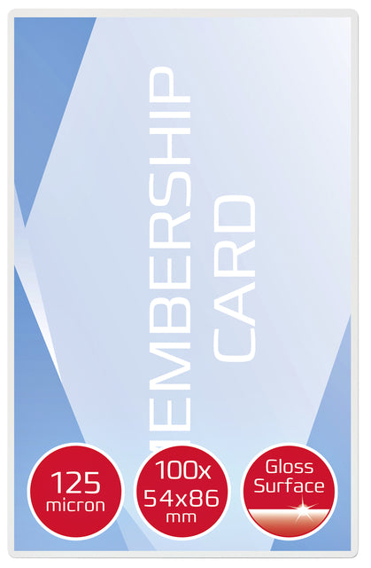 Lamineerhoes GBC creditcard 54x86mm 2x125micron - 2