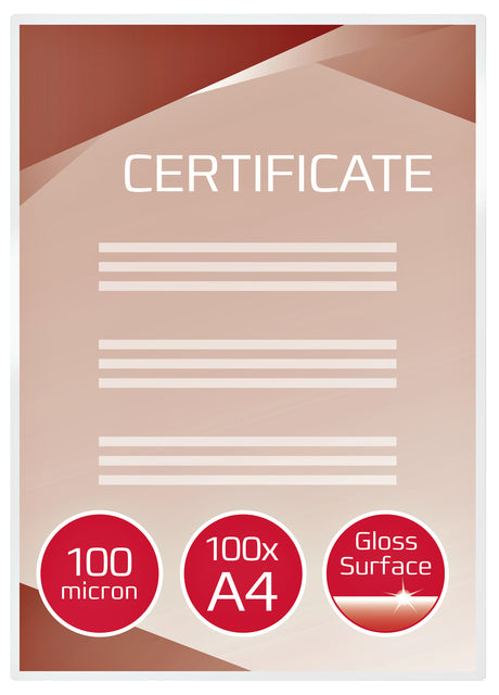 GBC A4 Plastificeerhoes 2x100 Micron Glanzend - 2