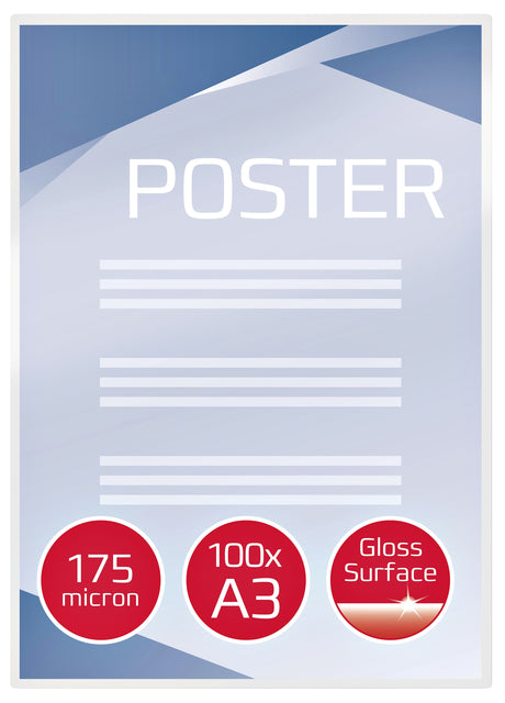 GBC A3 2x175 micron plastificeerhoezen - 2