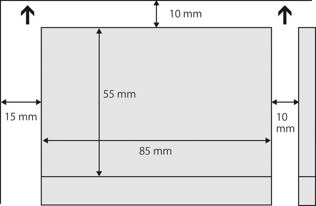 Visitekaart Sigel 85x55mm blanco 190g, 10 per vel, ronde hoeken - 3