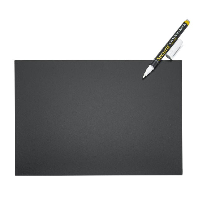 Set Krijtbord A4 met 5 Bordjes, Pins en Marker - 2