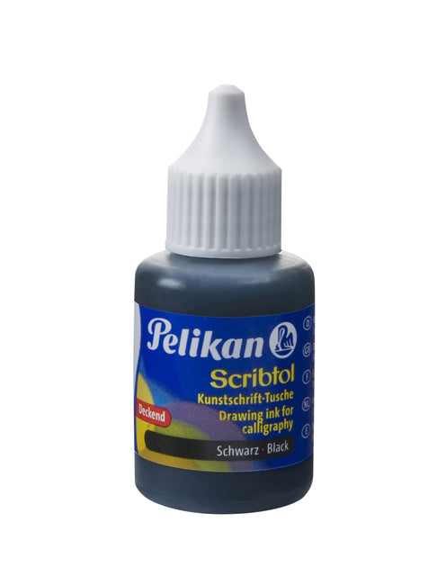 Pelikan Oost-Indische Inkt 30ml Zwart, Voor Tekenen en Kalligrafie