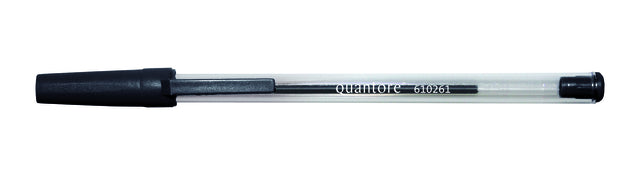 Balpen Quantore stick zwart met gevlekte dop - 2