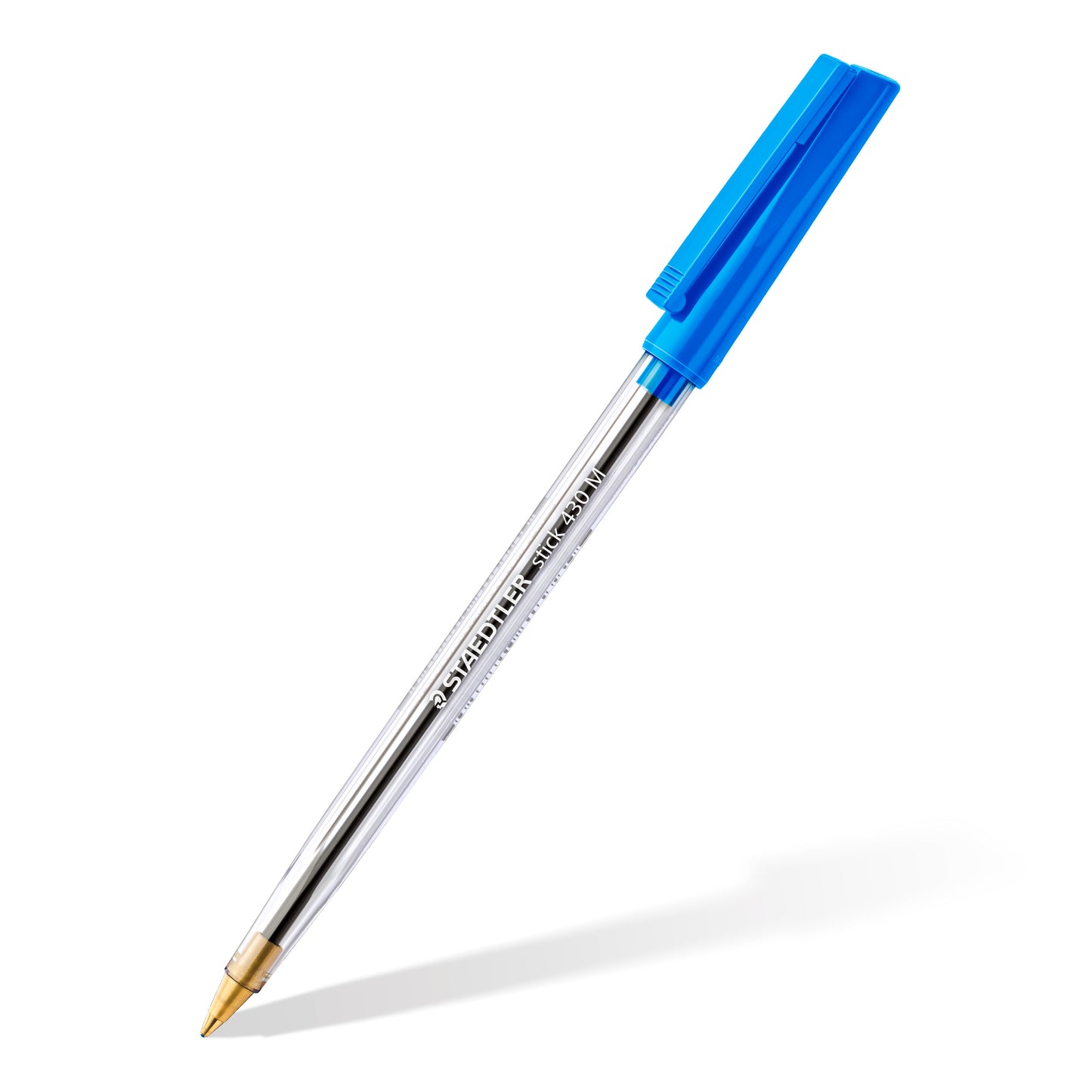 Staedtler Stick 430 M Balpen Blauw, Kunststof, Medium