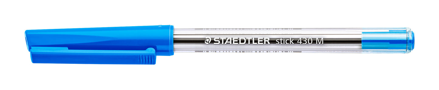 Staedtler Stick 430 M Balpen Blauw, Kunststof, Medium - 2
