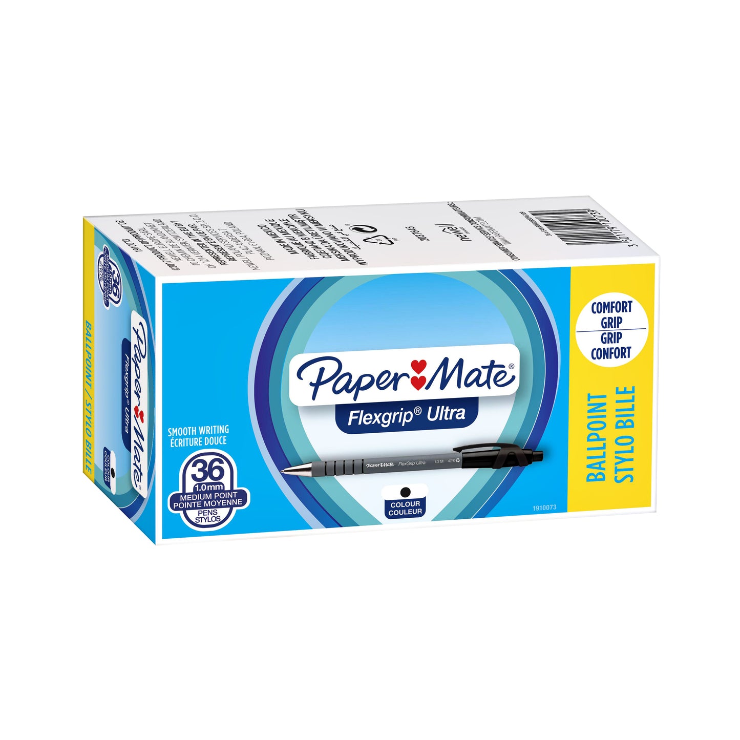 Papermate Flexgrip Ultra M zwart valuepack balpennen - 3