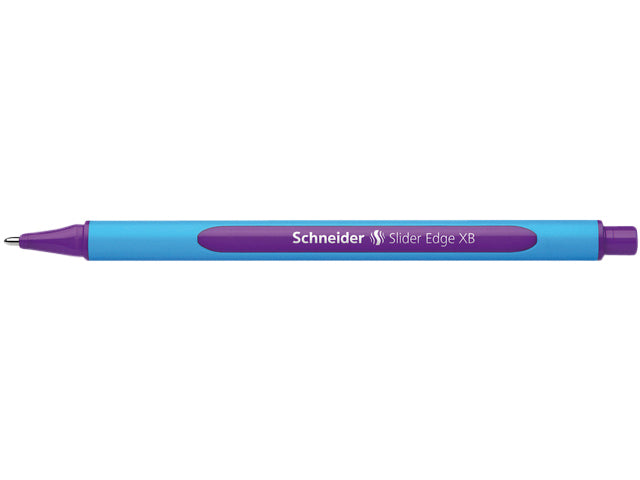 Schneider Slider Edge XB Balpen Paars, 3-kantige Grip, Rol niet van tafel - 3
