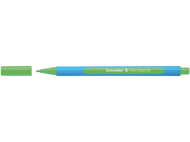 Schneider Slider Edge XB Groen, Rubberen 3-Kantige Balpen