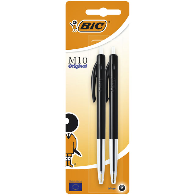 Bic M10 Balpen Zwart, 100 Stuks