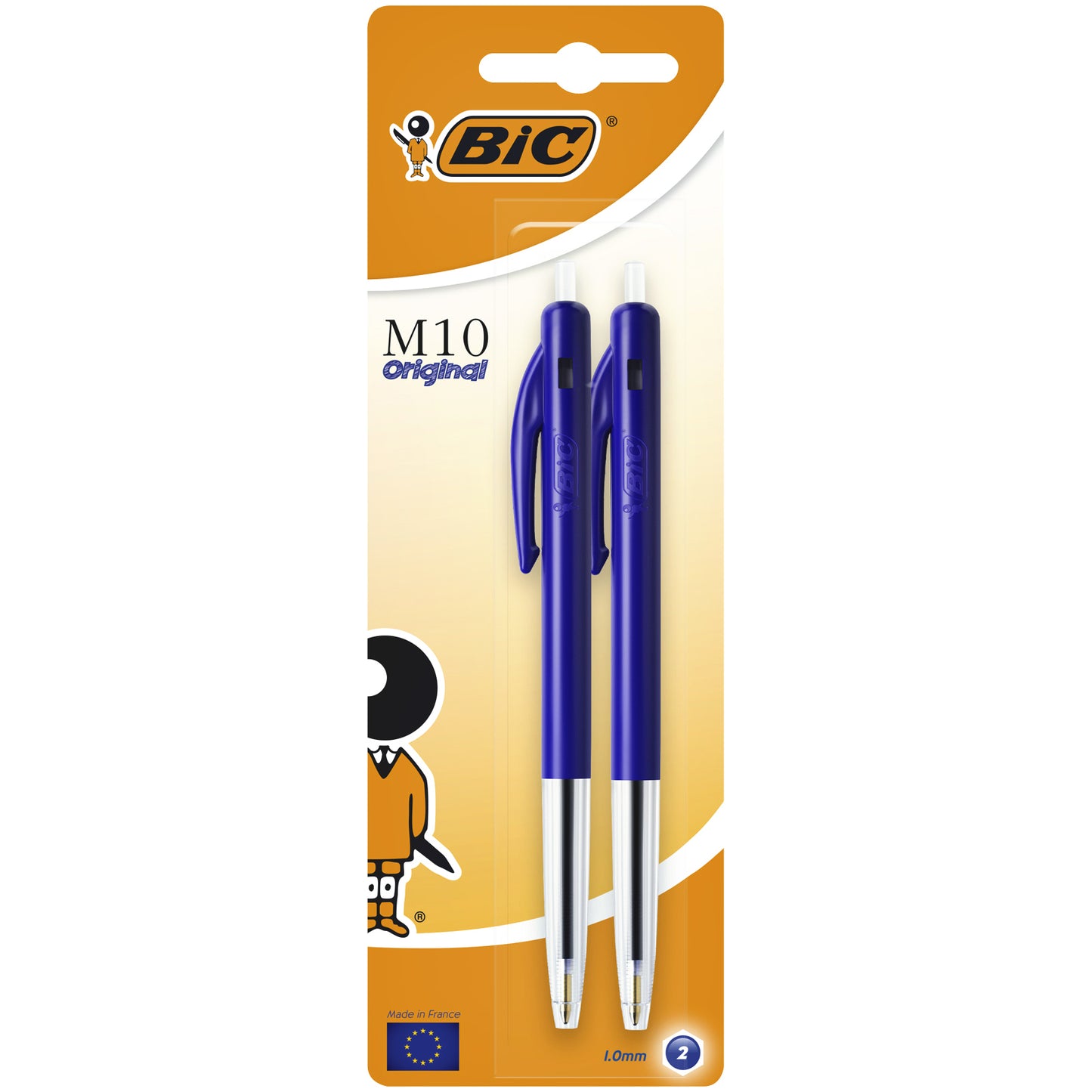 BIC M10 M Balpen Blauw, 1,7 km schrijflengte