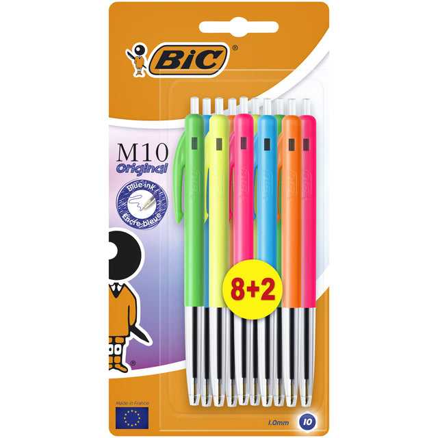 Balpen Bic M10 Colors Limited Edition Assorti 1,7 km