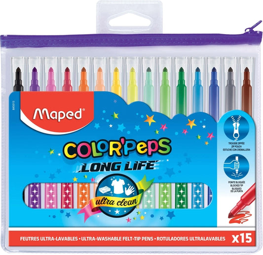 Maped ColorPeps Long Life 15-Kleuren Set