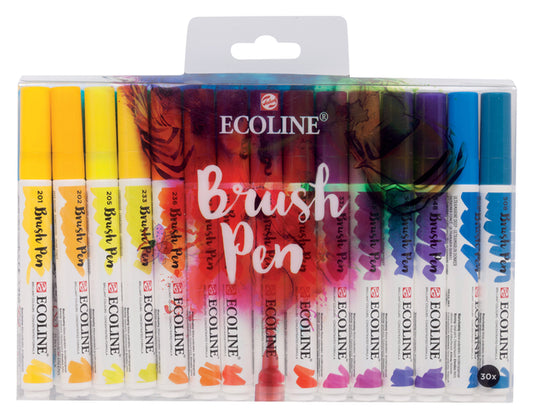 Talens Ecoline Brush Pens Assorti, geurloos en klaar voor gebruik