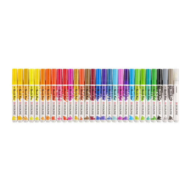 Talens Ecoline Brush Pens Assorti, geurloos en klaar voor gebruik - 2