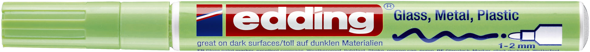 Viltstift Edding 751 Lak rond, 1-2mm, Pastel Groen