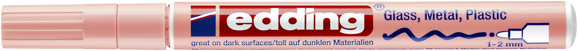 Viltstift Edding 751 Lak rond, 1-2mm, Pastel Roze