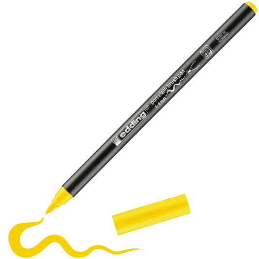 edding 4200 Porselein Penseelstift Geel, Set van 1-4 mm
