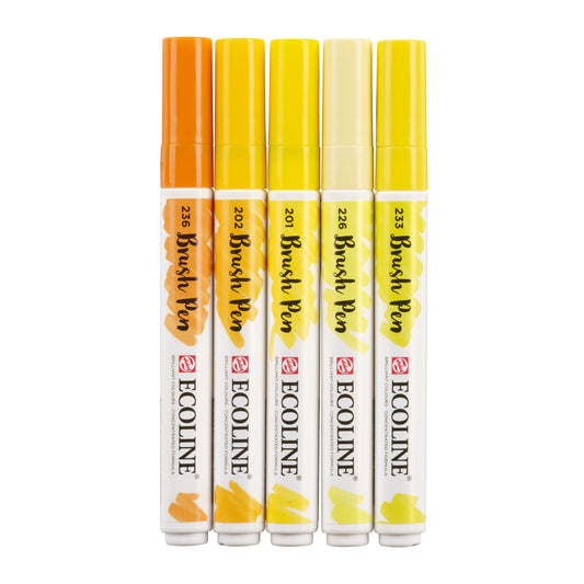 Talens Ecoline Set Geel 5 Kleuren