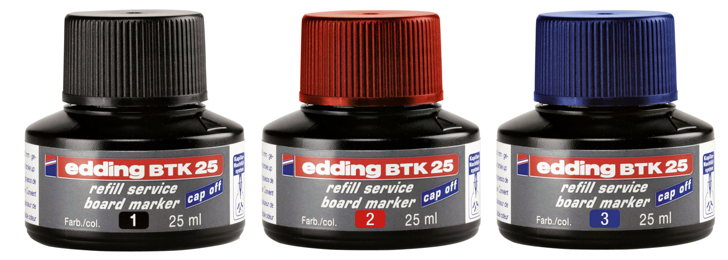 Edding 363 Navulinkt voor Whiteboard Zwart 25ml