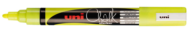Krijtstift Uni-ball rond 1,8-2,5mm fluor geel