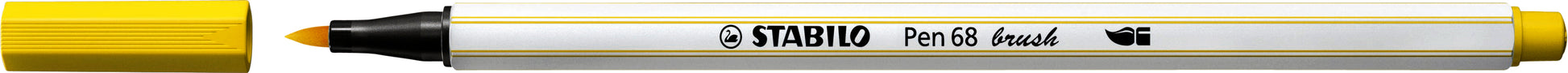 Brushstift STABILO Pen 68 met flexibele penseelpunt geel