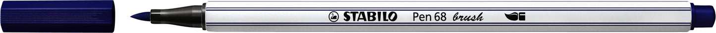 STABILO Pen 68/22 Pruisisch Blauw met Flexibele Penseelpunt