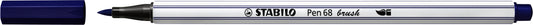 STABILO Pen 68/22 Pruisisch Blauw met Flexibele Penseelpunt