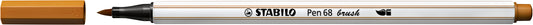 Stabilo Pen 68 Brush Nib in Donker Oker voor Creatieve Toepassingen