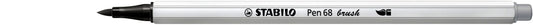 Stabilo Pen 68/95 Koudgrijs Brush met Flexibele Penseelpunt