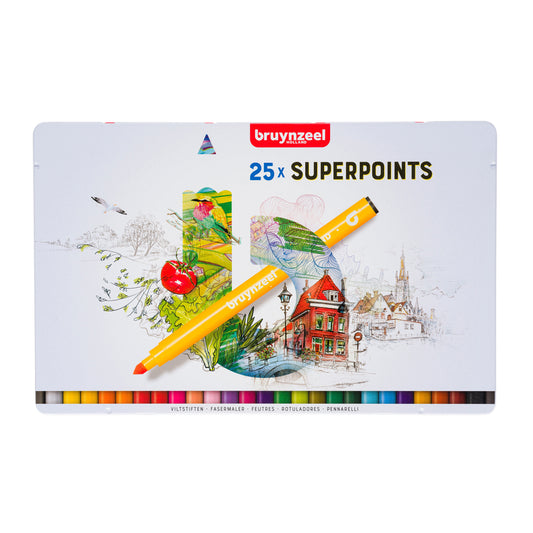 Brynzeel Expr Super Points 25 stuks, ass. kleuren