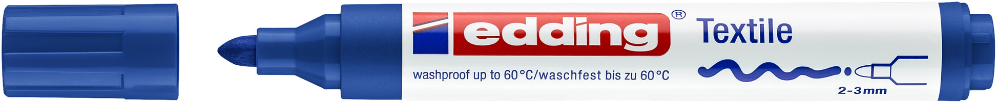 Edding 4500 Textiel Viltstift Rond 2-3 mm Blauw