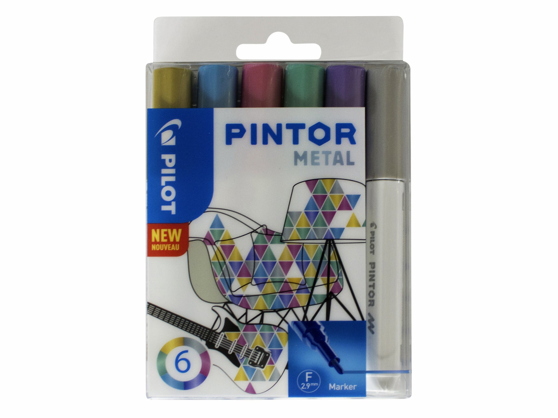 Pilot Pintor Metallic Verfstift Assorti 0.9-1.5mm