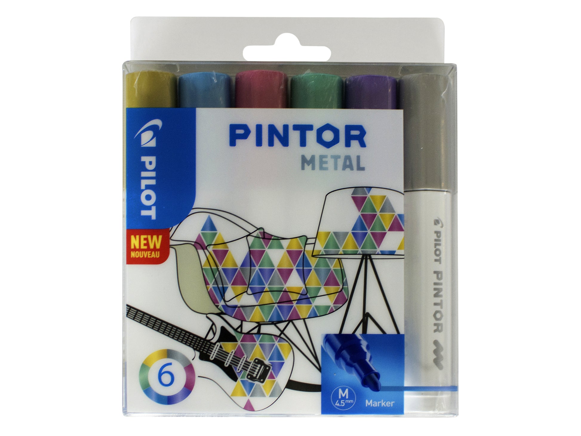 Pilot Pintor Metallic Verfstift Assortiment voor diverse oppervlakken