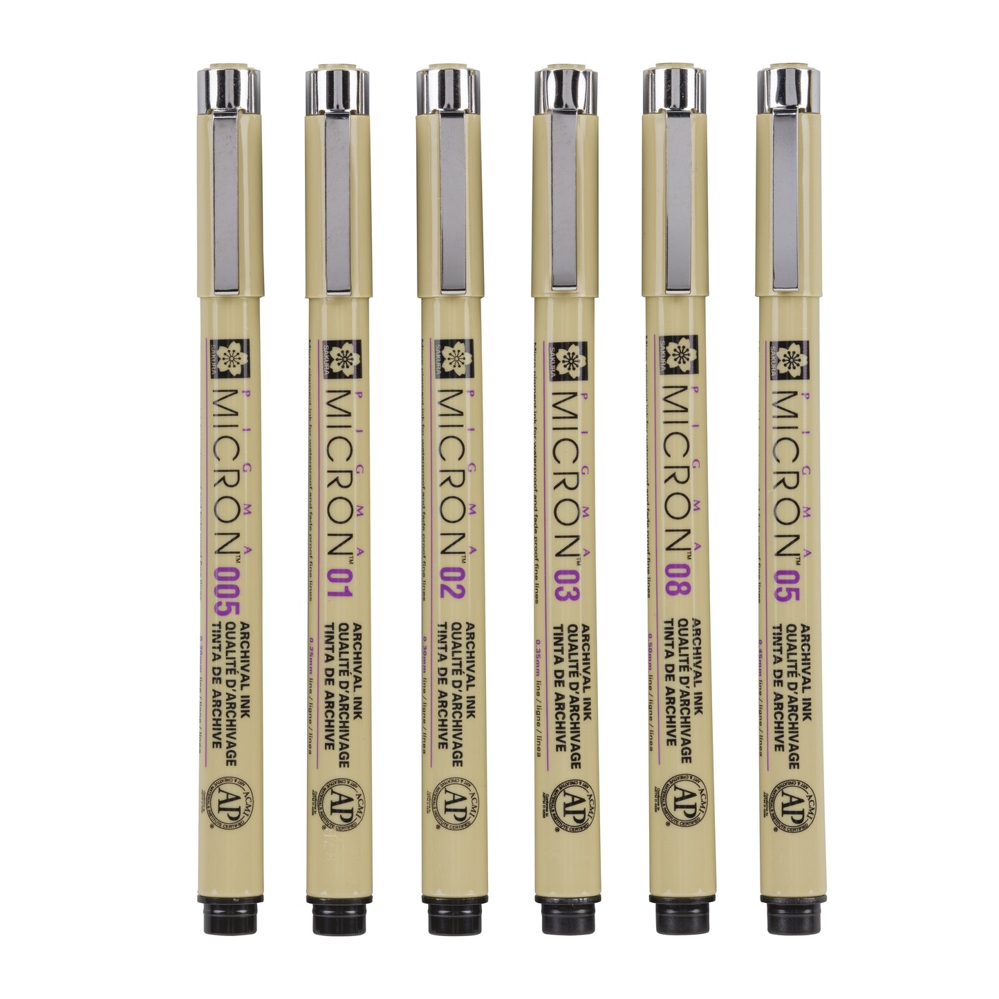 Sakura Pigma Micron Fineliner Assortiment Zwart - 3